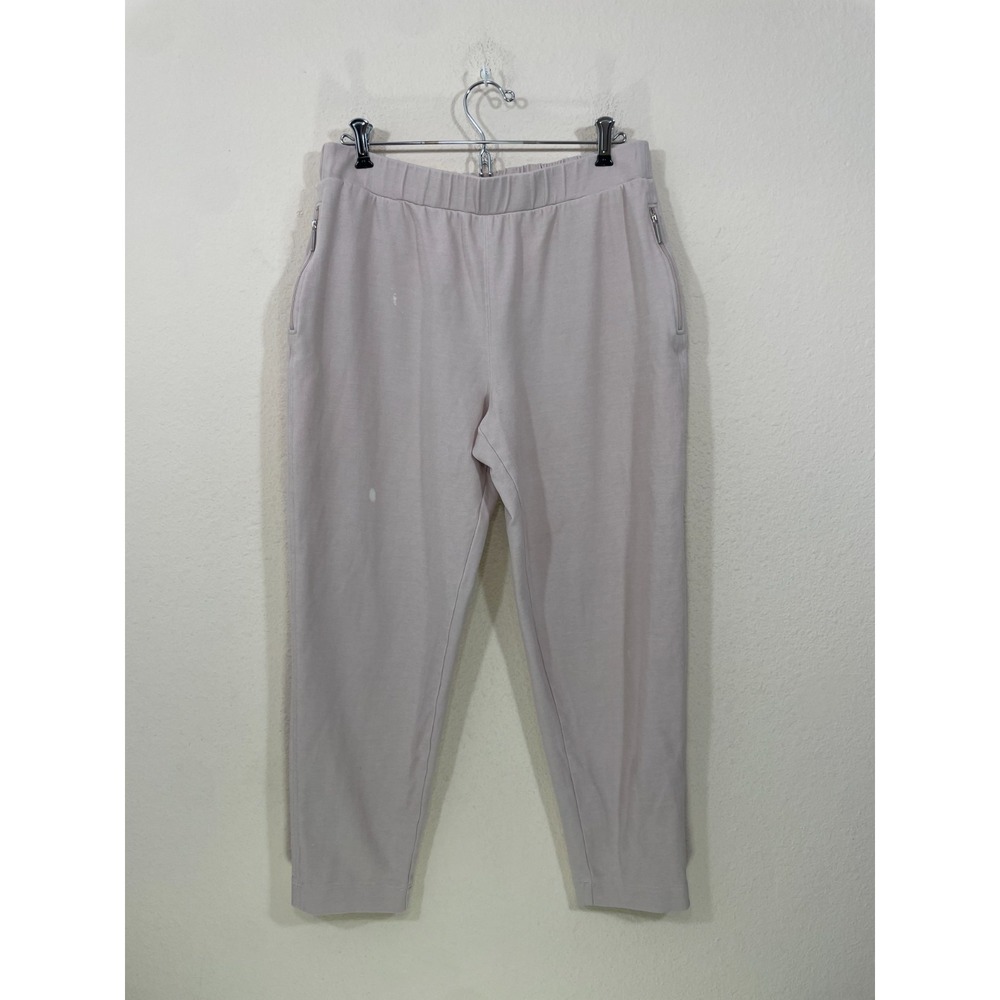 Max Mara Leisure Pants Size M? Blush Pink Soft Comfy Lounge Elastic Waist STAIN!